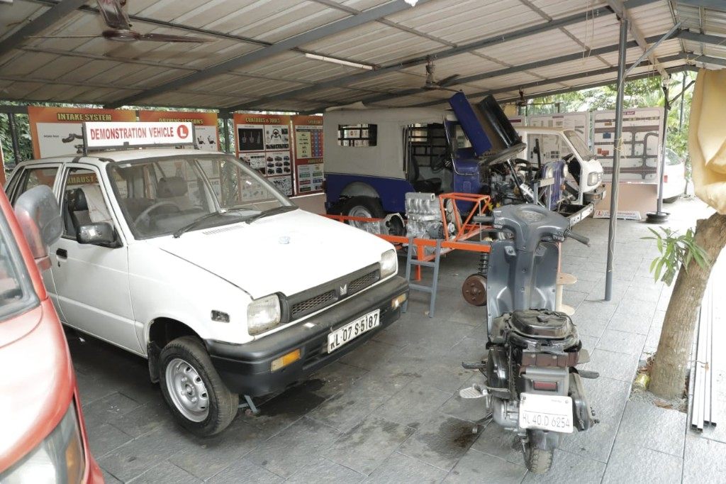 Demonstration Vehicle L learner car and scooter